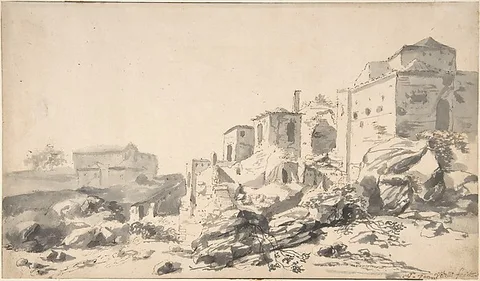 Horatius de Hooch, View of Bomarzo
