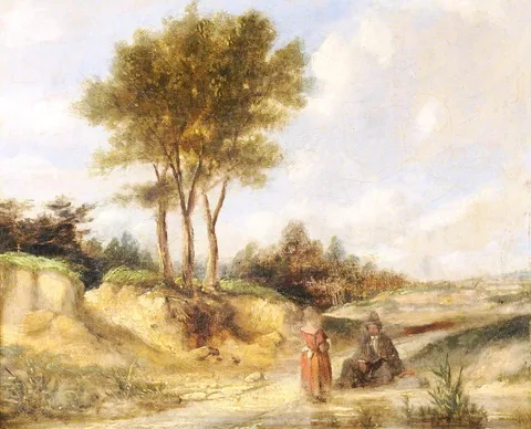 Alfred Gomersal Vickers, Figures on a Country Road