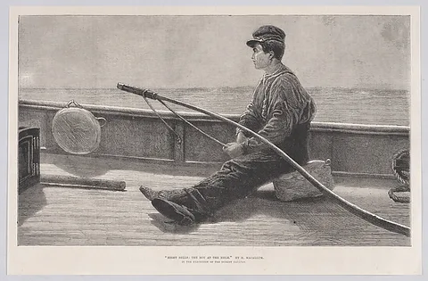 Hamilton Macallum, Eight Bells: The Boy at the Helm, from "Illustrated London News"