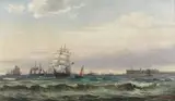 Edvard Skari, A view of the Øresund with Kronborg castle