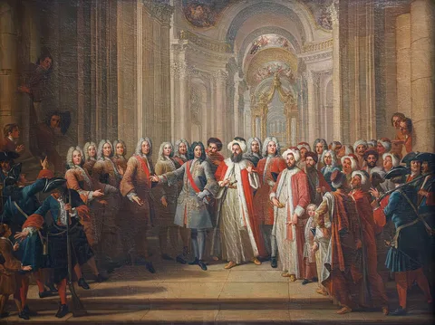Pierre Dulin, The visit of the Ottoman ambassador Mehmet Effendi to the Hôtel des Invalides, 25 May 1721