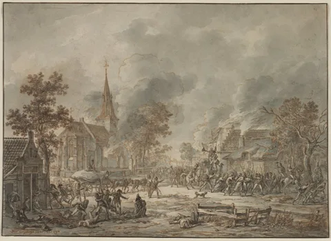 Dirk Langendijk, Pillaging Soldiers