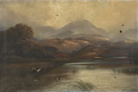 Henry Robinson Hall, Coniston Lake from Lake Bank