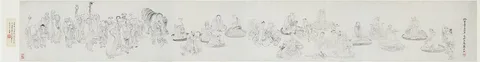 Su Liupeng, Luohan in Line Drawing (Baimiao)