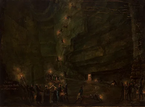 Teodor Baltazar Stachowicz, Pond in the Salt Mine at Wieliczka