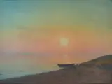 Albert Wang, Morning at the Sound with the Swedish island of Ven in the distance.
