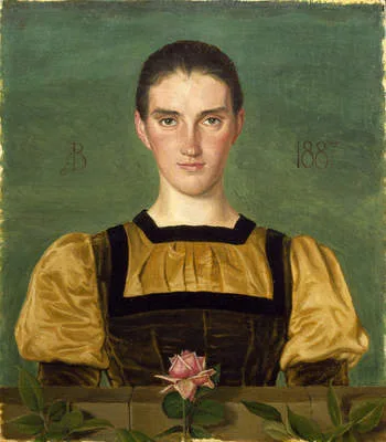 Joseph Southall, Portrait Of Anne Elizabeth Baker (1859-1947)