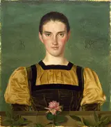 Joseph Southall, Portrait Of Anne Elizabeth Baker (1859-1947)