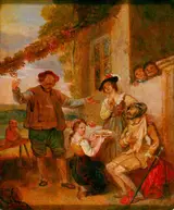 John Masey Wright, Don Quixote Outside an Inn (from Cervantes' novel)