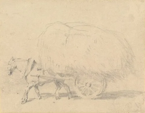 John Frederick Tayler, A Horse Pulling a Load of Hay