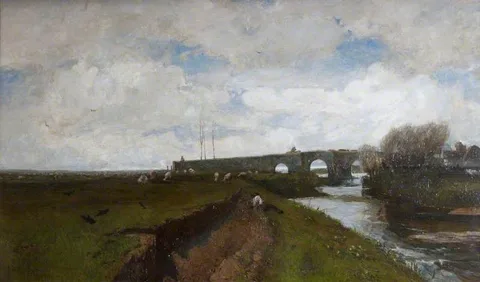 John Buxton Knight, On the Medway, Breezy March