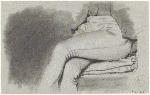 Henry Wyatt, Study of a Seated Man's Legs