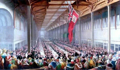 Henry Perlee Parker, The Banquet Given on the Occasion of the Opening of the Grainger Market, Newcastle upon Tyne, 1835