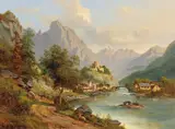 Edmund Höd, View of Landeck, Pustertal