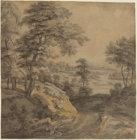 Lodewijk de Vadder, Wooded Landscape with a Road