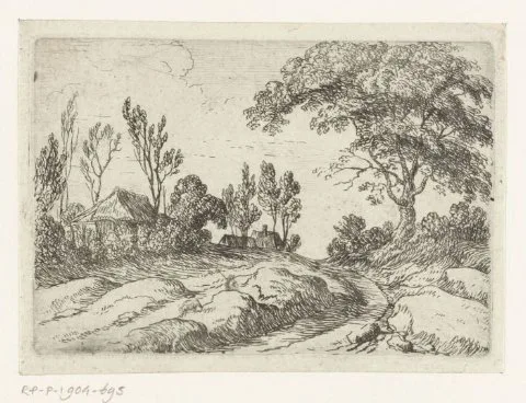 Lodewijk de Vadder, Grote boom langs een weg