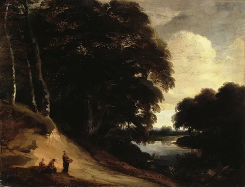 Lodewijk de Vadder, Forest Landscape with a River