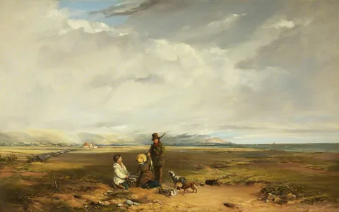 Charles Branwhite, Landscape with Sportsman and Companions