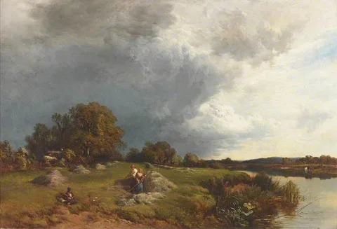 Alfred Walter Williams, Haymaking, Sunshine and Showers