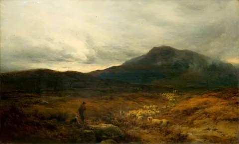 Alfred Walter Williams, Welsh Moor with Sheep
