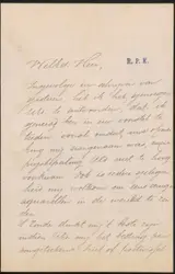 Sebastiaan Mattheus Sigismund de Ranitz, Brief aan Frans Buffa
