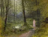 Wilhelm Bröker, Landscape with Figure