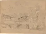 Jean-Antoine Linck, An Alpine Village in Summertime