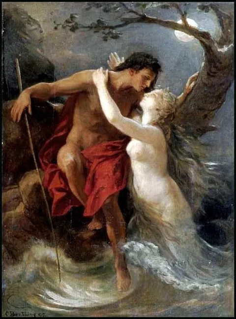 Carl Bertling, The sea nymph (or Hermaphroditus and Salmacis)