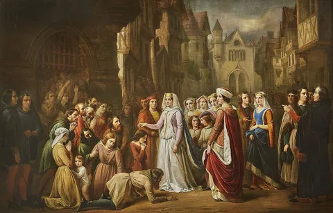 Albert Roberti, Blanche of Castile freeing prisoners