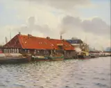 Holger Lübbers, A port with numerous steamships.