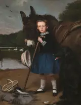 Charles Augustus Henry Lutyens, Lord John Kennedy (1850–1895), Youngest Son of the 2nd Marquess of Ailsa, by the Swan Pond