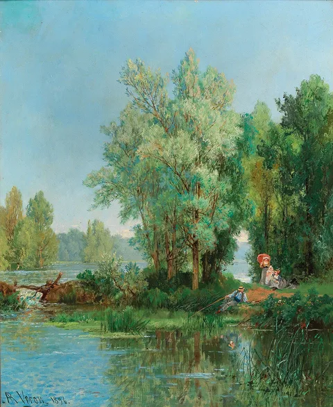 Alexandre René Veron, Family Excursion to the River