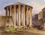 Alessandro Castelli, Rome - View of the Temple of Vesta