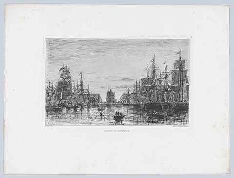 Auguste Ballin, Commercial Basin, from "L'Artiste"