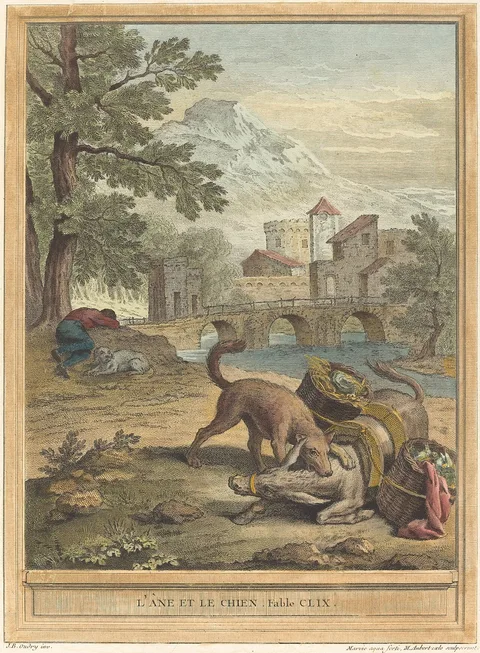 Michel Aubert, L'ane et le chien (The Donkey and the Dog)