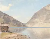 Niels Frederik Schiøttz-Jensen, Lærdalsøren in Sognefjord, Norway.