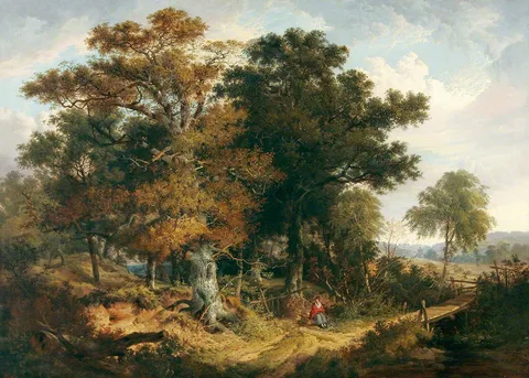 John Berney Ladbrooke, Water Lane, Autumn