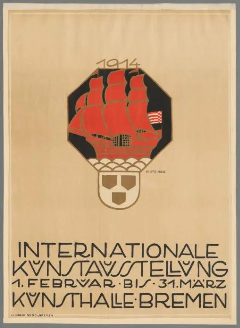 Bernd Steiner, Internationale Kunstausstellung, Kunsthalle Bremen, 1914