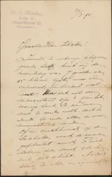 Willem Johannes Martens, Brief aan Philip Zilcken