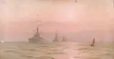 Alma Burlton Cull, HMS 'Orion' leading the 2nd Battle Squadron of the Home Fleet, 1912-14