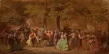 Viktor Barvitius, A Fair at Hvězda, study
