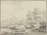 Johann Christoph Dietzsch, Two Men Resting near a Lake