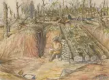 William Thurston Topham, An Artist's Home on the Somme