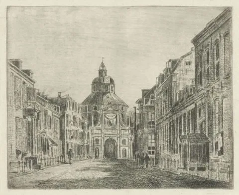 Jan van Lokhorst, Gezicht op de Wittevrouwenpoort te Utrecht
