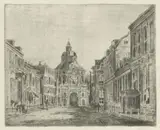 Jan van Lokhorst, Gezicht op de Wittevrouwenpoort te Utrecht