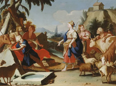Antonio Paroli, The Meeting of Jacob and Rachel by the Well