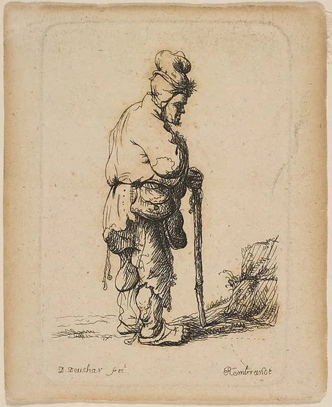 David Deuchar, Beggar Leaning on a Stick