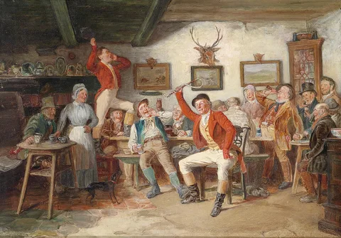 Albert Müller-Lingke, Fox Hunters in a Tavern Society
