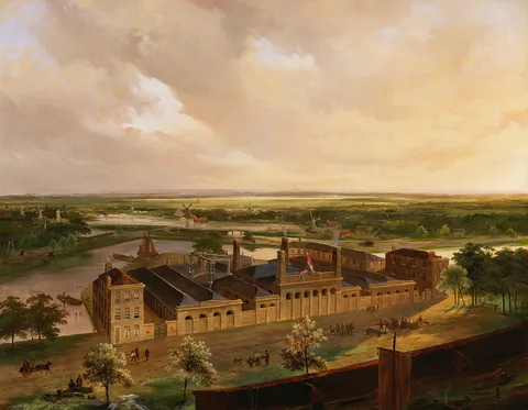 Jacobus Pelgrom, gas plant of the APGC at the Schans, Amsterdam
