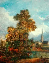 Joseph Paul, Salisbury Cathedral from the Meadows